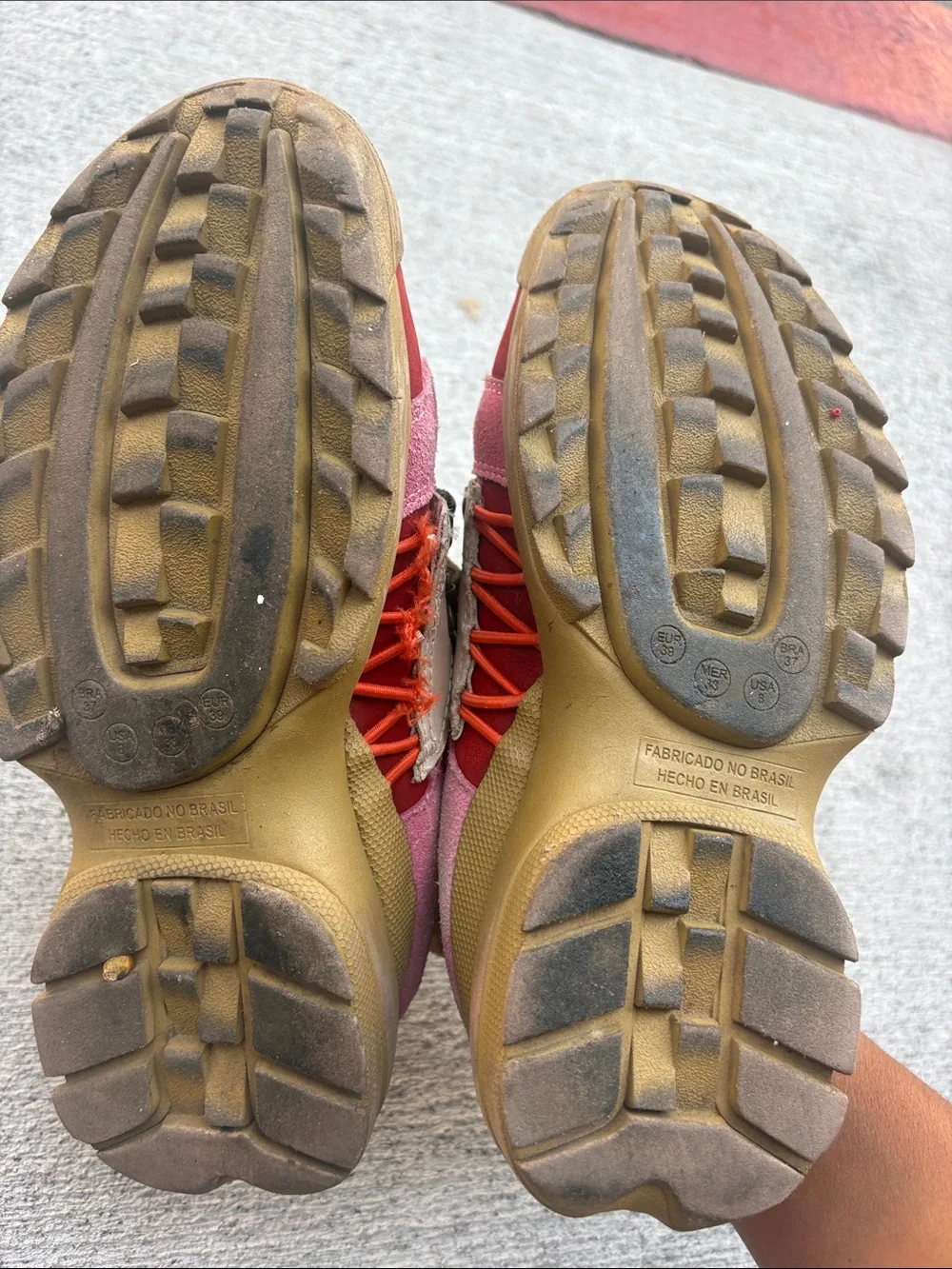 FARM Rio Pink, Orange & Olive Green Kids Sneakers
